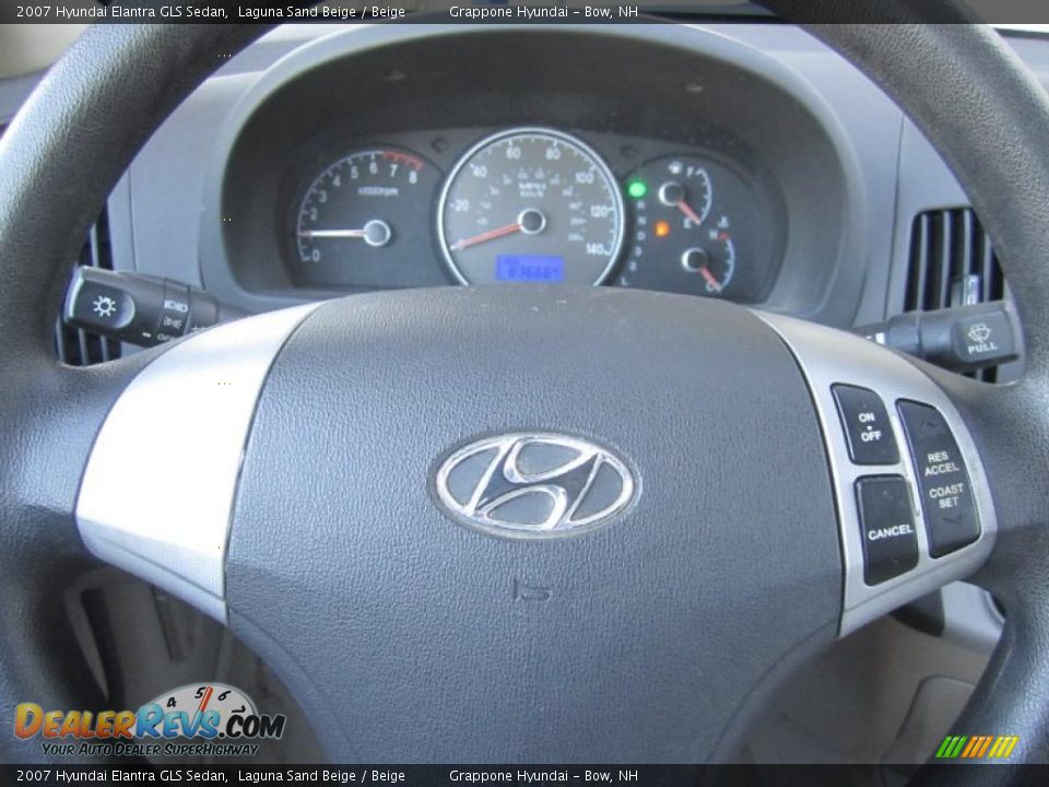 2007 Hyundai Elantra GLS Sedan Laguna Sand Beige / Beige Photo #27