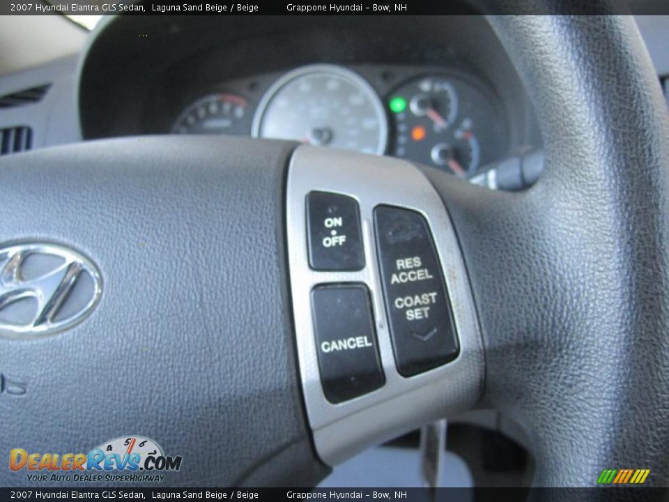 2007 Hyundai Elantra GLS Sedan Laguna Sand Beige / Beige Photo #28