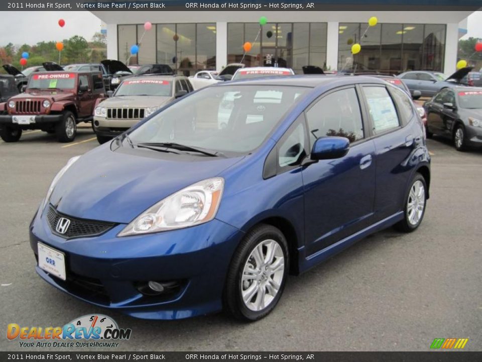 2011 Honda Fit Sport Vortex Blue Pearl / Sport Black Photo #1