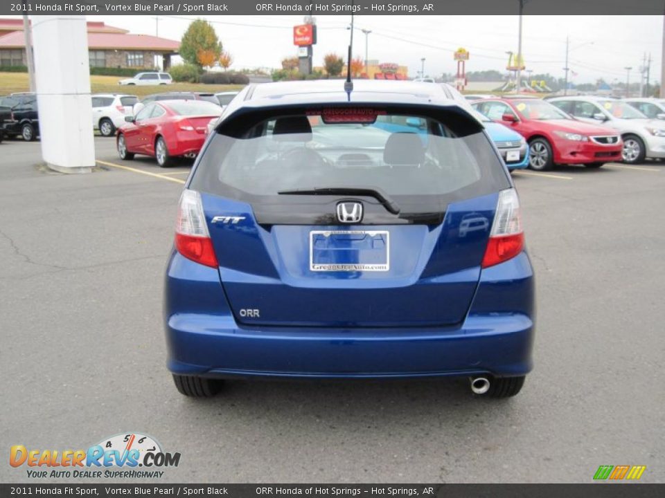 2011 Honda Fit Sport Vortex Blue Pearl / Sport Black Photo #4