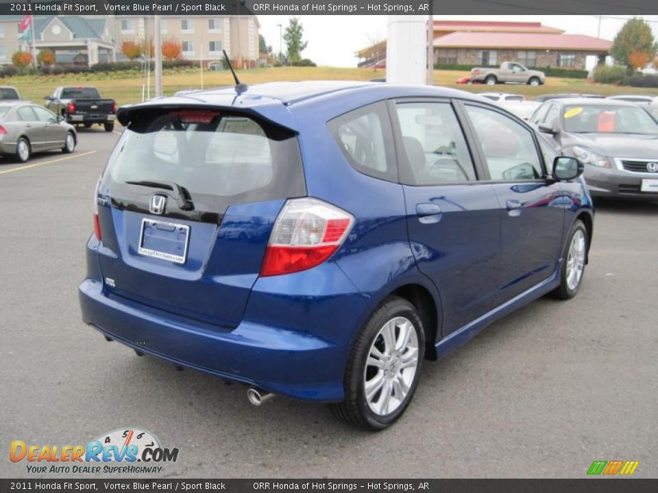 2011 Honda Fit Sport Vortex Blue Pearl / Sport Black Photo #5