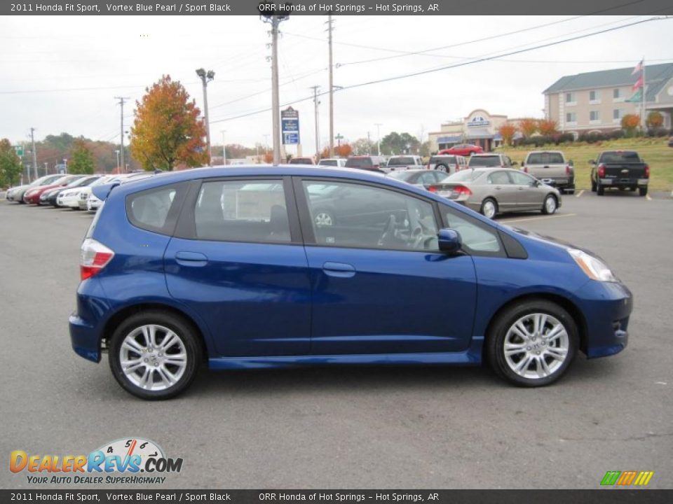 2011 Honda Fit Sport Vortex Blue Pearl / Sport Black Photo #6