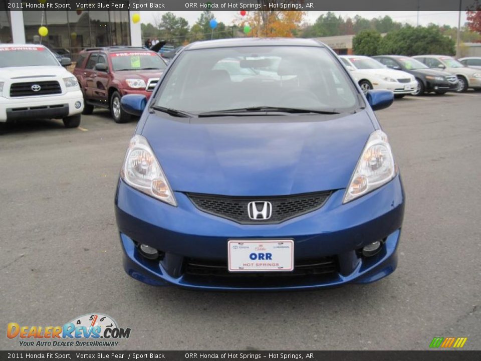 2011 Honda Fit Sport Vortex Blue Pearl / Sport Black Photo #8