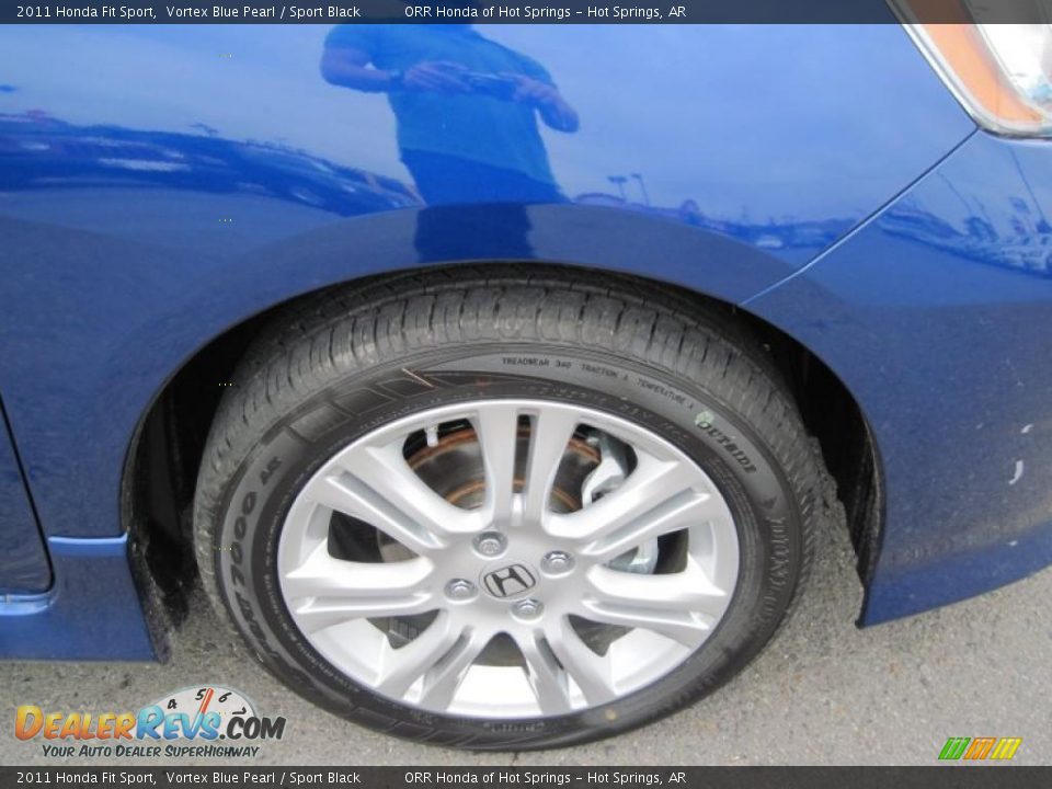 2011 Honda Fit Sport Vortex Blue Pearl / Sport Black Photo #12