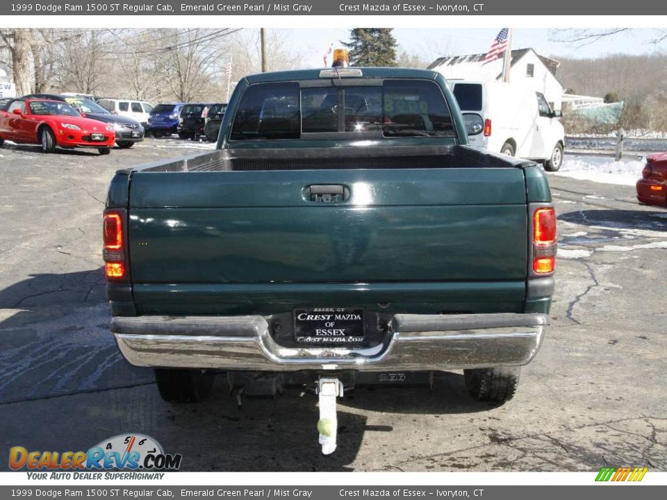 1999 Dodge Ram 1500 ST Regular Cab Emerald Green Pearl / Mist Gray Photo #5