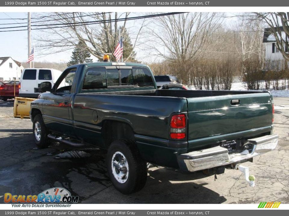 1999 Dodge Ram 1500 ST Regular Cab Emerald Green Pearl / Mist Gray Photo #6