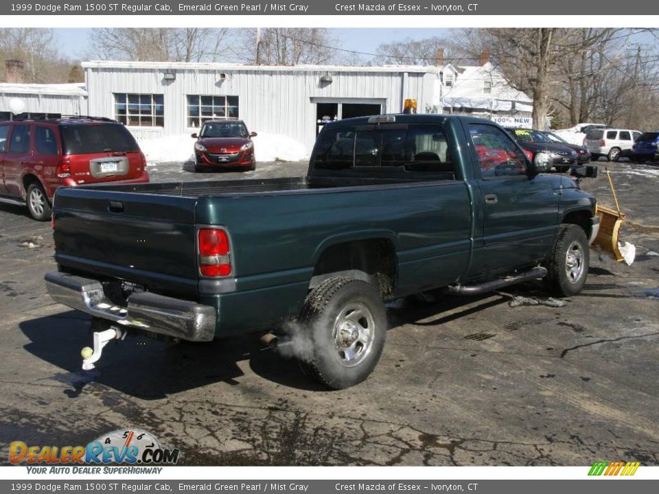 1999 Dodge Ram 1500 ST Regular Cab Emerald Green Pearl / Mist Gray Photo #8