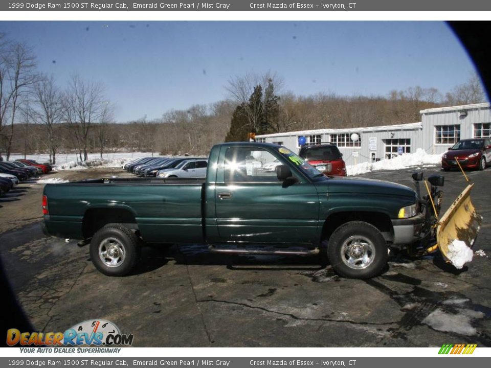 1999 Dodge Ram 1500 ST Regular Cab Emerald Green Pearl / Mist Gray Photo #9