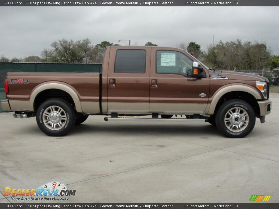 Golden Bronze Metallic 2011 Ford F250 Super Duty King Ranch Crew Cab 4x4 Photo #2