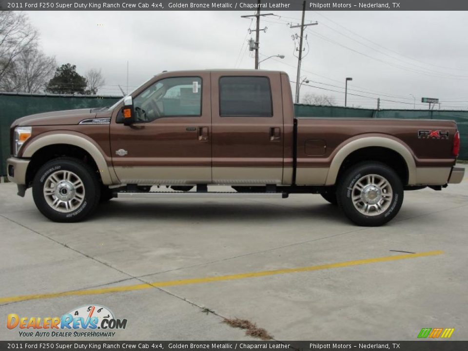 Golden Bronze Metallic 2011 Ford F250 Super Duty King Ranch Crew Cab 4x4 Photo #6