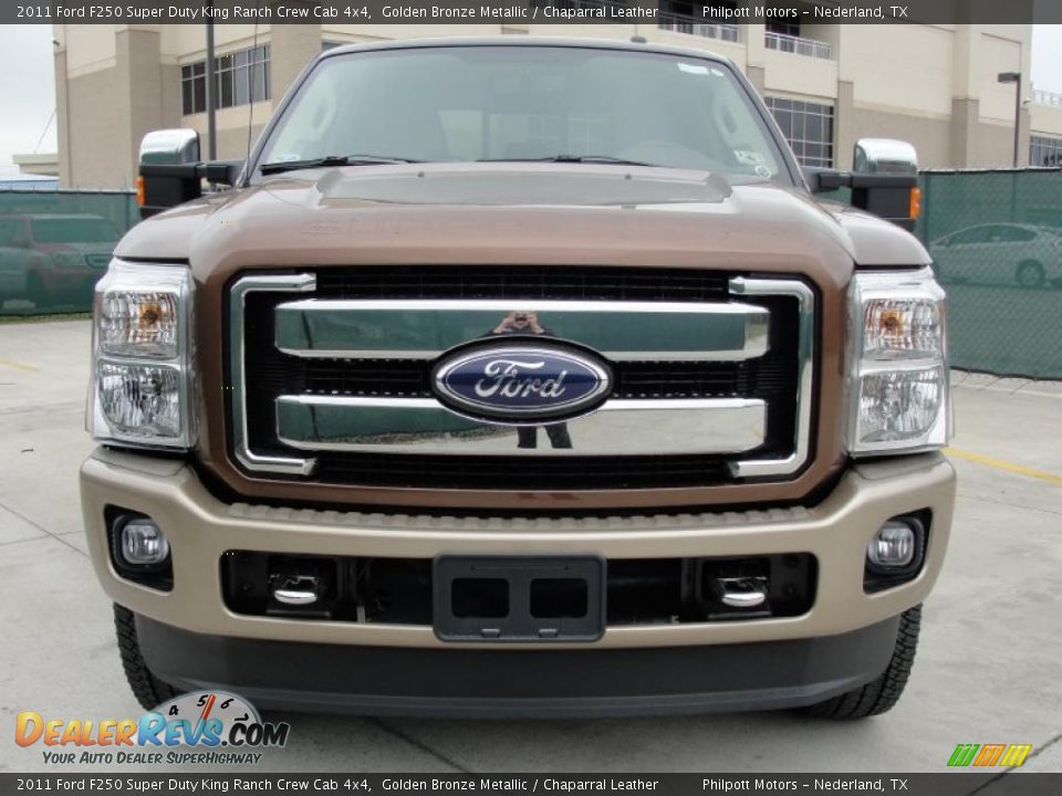 2011 Ford F250 Super Duty King Ranch Crew Cab 4x4 Golden Bronze Metallic / Chaparral Leather Photo #8