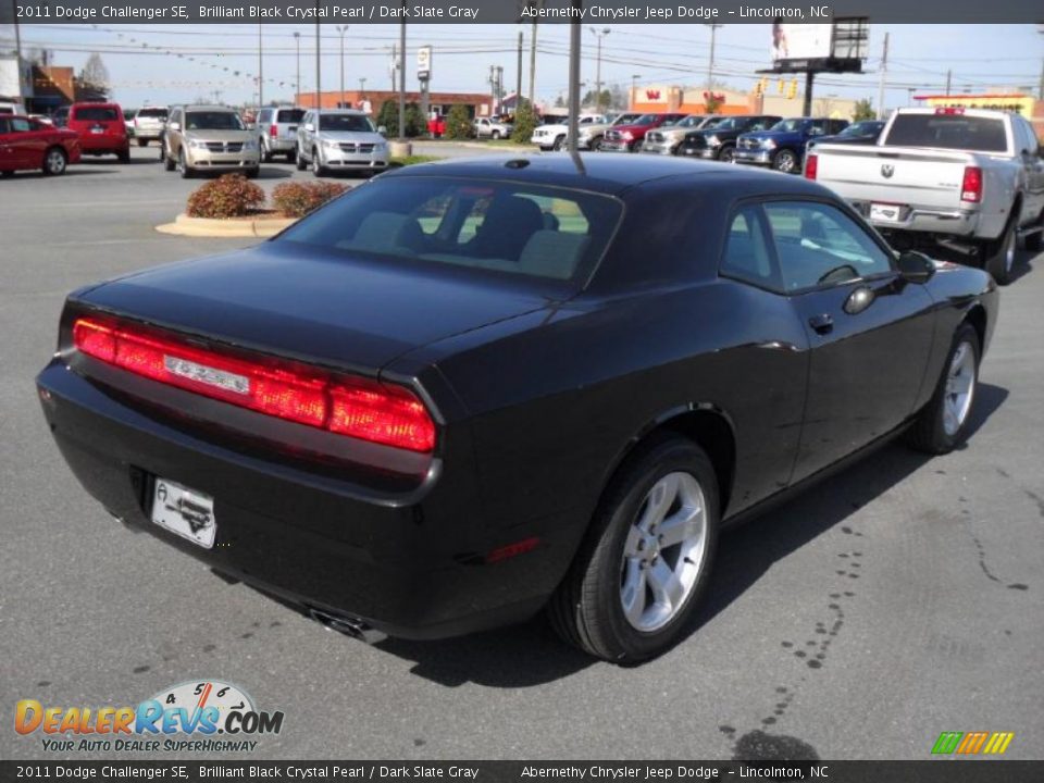 2011 Dodge Challenger SE Brilliant Black Crystal Pearl / Dark Slate Gray Photo #4