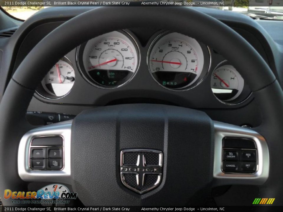 2011 Dodge Challenger SE Brilliant Black Crystal Pearl / Dark Slate Gray Photo #11