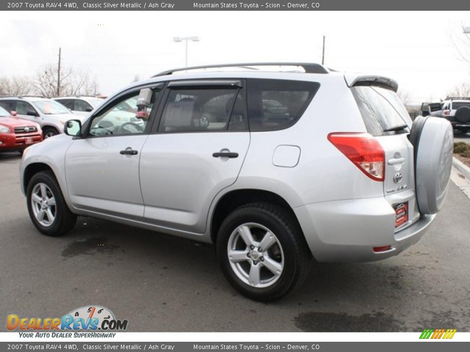 2007 Toyota RAV4 4WD Classic Silver Metallic / Ash Gray Photo #4