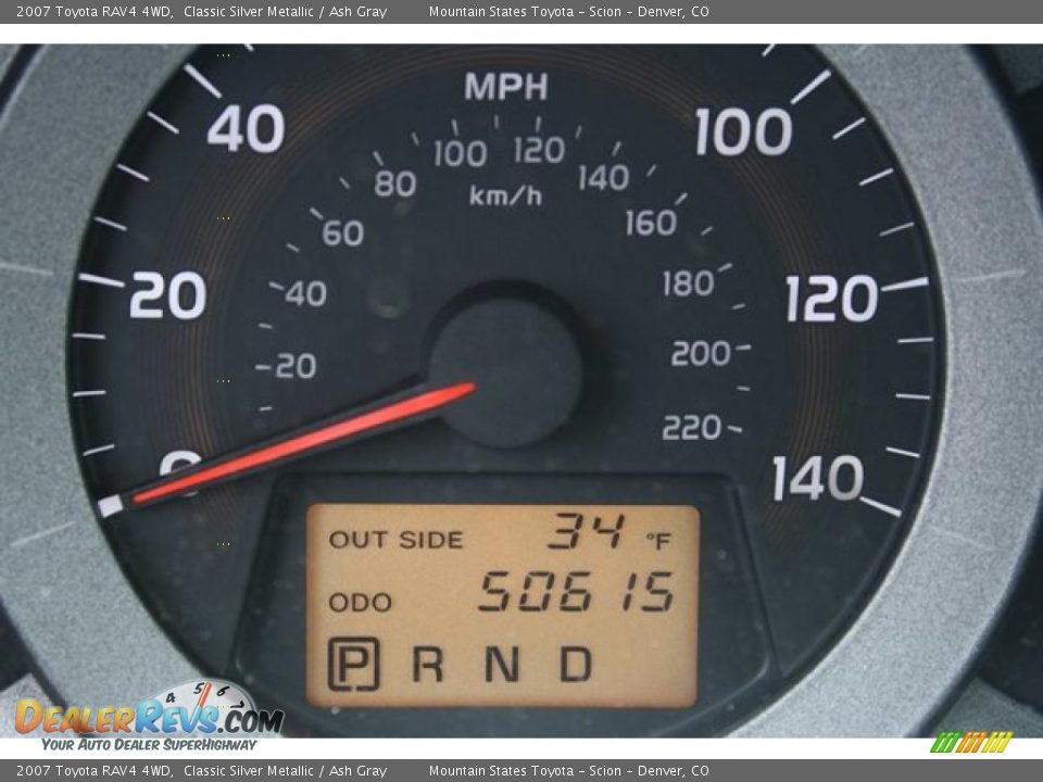 2007 Toyota RAV4 4WD Classic Silver Metallic / Ash Gray Photo #7