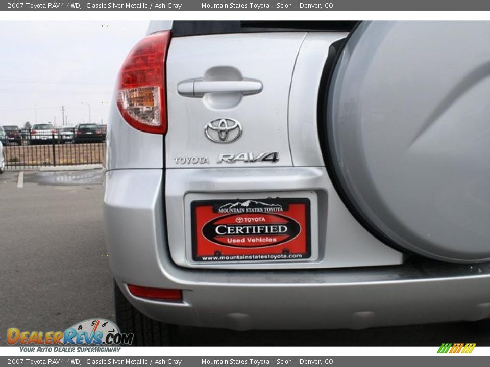 2007 Toyota RAV4 4WD Classic Silver Metallic / Ash Gray Photo #25