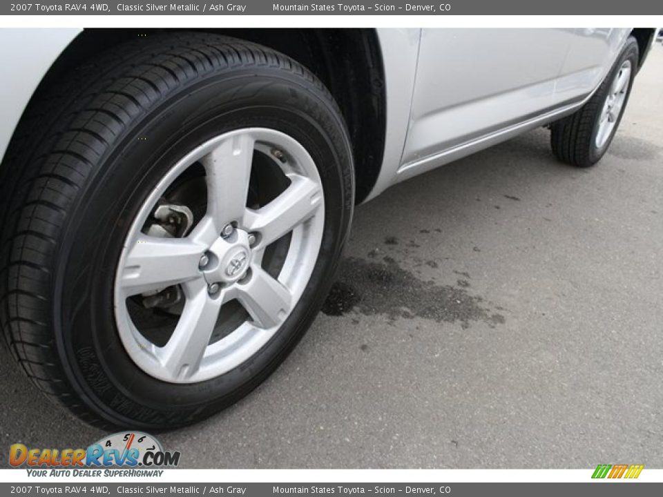 2007 Toyota RAV4 4WD Classic Silver Metallic / Ash Gray Photo #26
