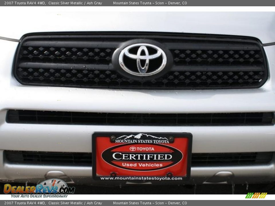 2007 Toyota RAV4 4WD Classic Silver Metallic / Ash Gray Photo #27