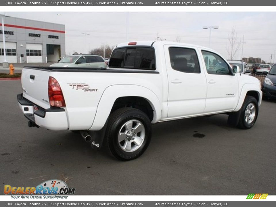 Super White 2008 Toyota Tacoma V6 TRD Sport Double Cab 4x4 Photo #2