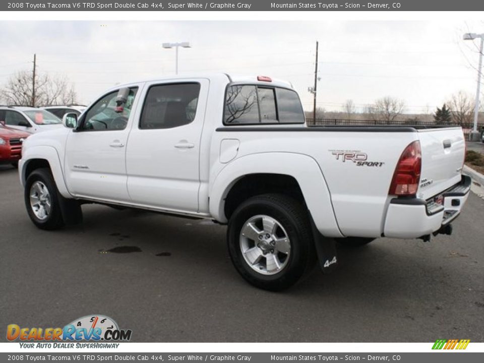 Super White 2008 Toyota Tacoma V6 TRD Sport Double Cab 4x4 Photo #4