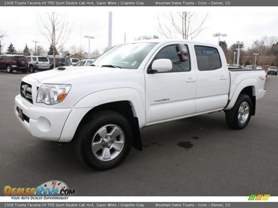 Super White 2008 Toyota Tacoma V6 TRD Sport Double Cab 4x4 Photo #5