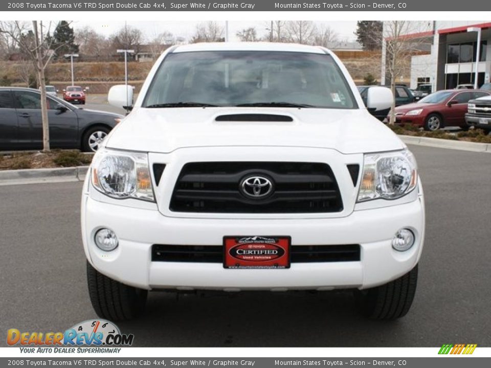 Super White 2008 Toyota Tacoma V6 TRD Sport Double Cab 4x4 Photo #6