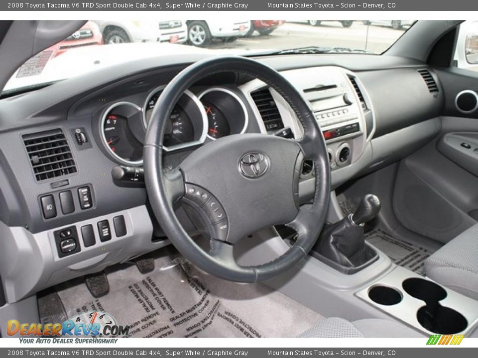 Graphite Gray Interior - 2008 Toyota Tacoma V6 TRD Sport Double Cab 4x4 Photo #8