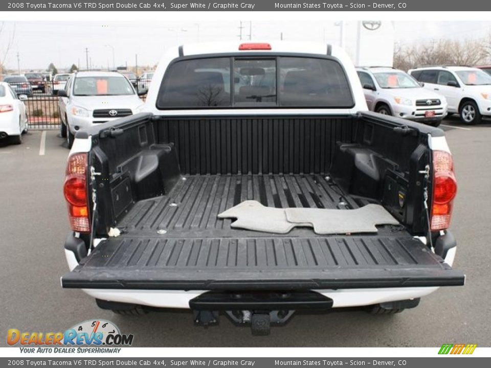 2008 Toyota Tacoma V6 TRD Sport Double Cab 4x4 Super White / Graphite Gray Photo #28