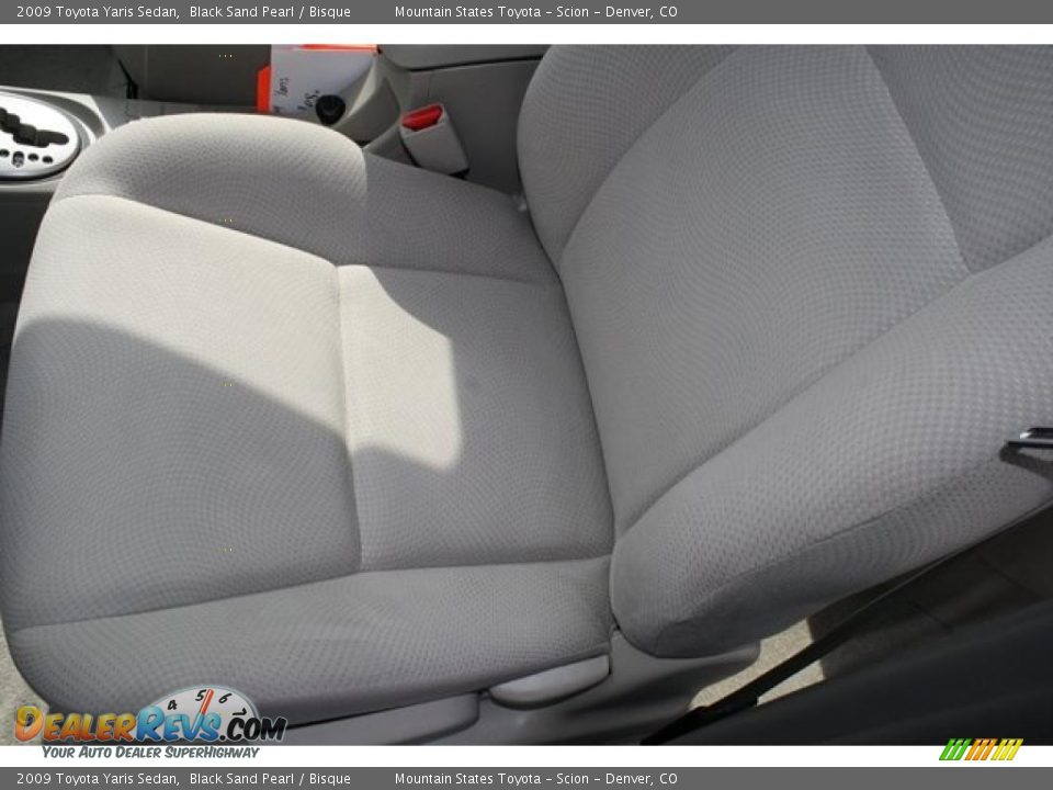 2009 Toyota Yaris Sedan Black Sand Pearl / Bisque Photo #11
