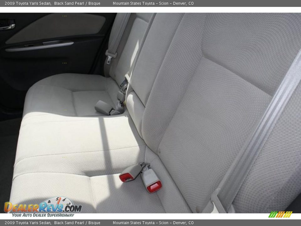 2009 Toyota Yaris Sedan Black Sand Pearl / Bisque Photo #13