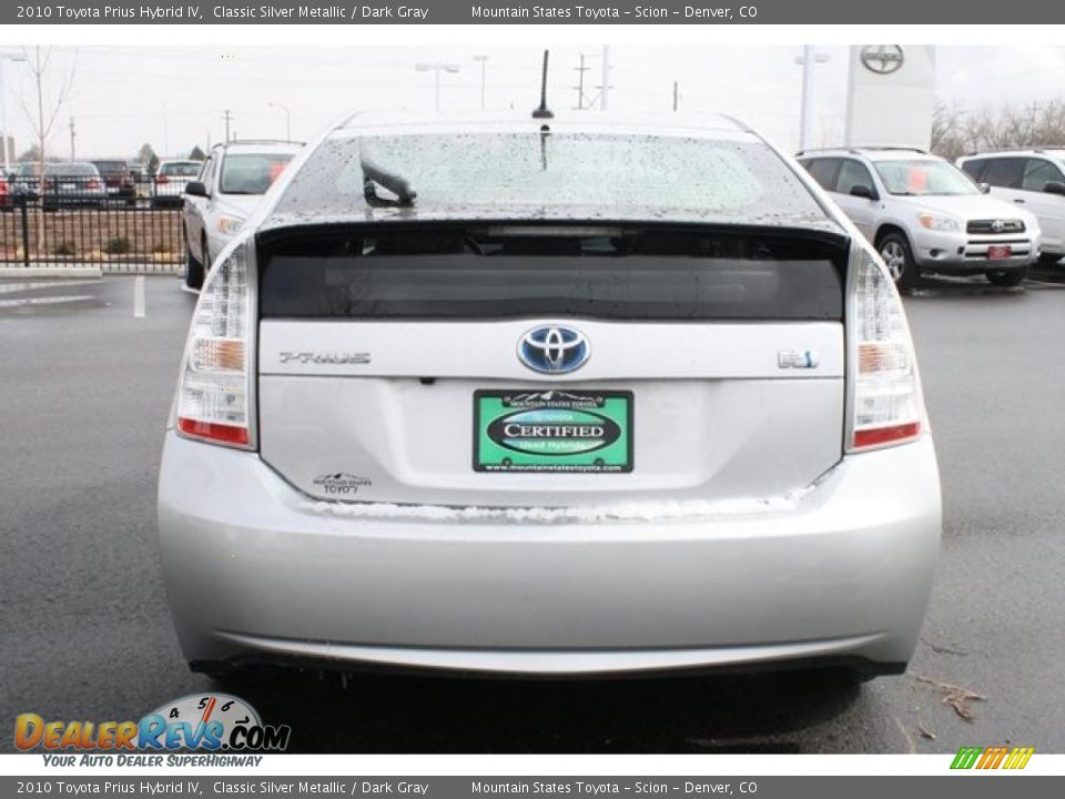 2010 Toyota Prius Hybrid IV Classic Silver Metallic / Dark Gray Photo #3