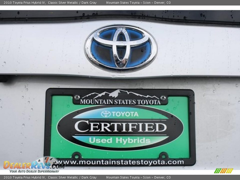 2010 Toyota Prius Hybrid IV Classic Silver Metallic / Dark Gray Photo #22