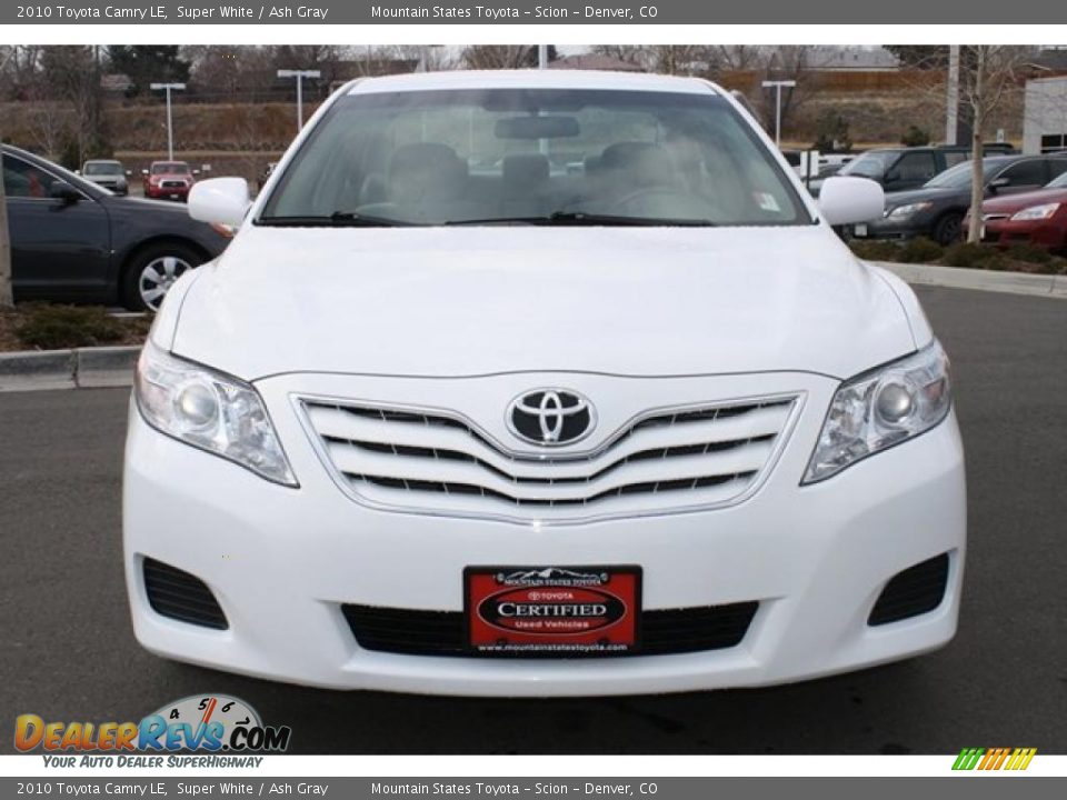 2010 Toyota Camry LE Super White / Ash Gray Photo #6
