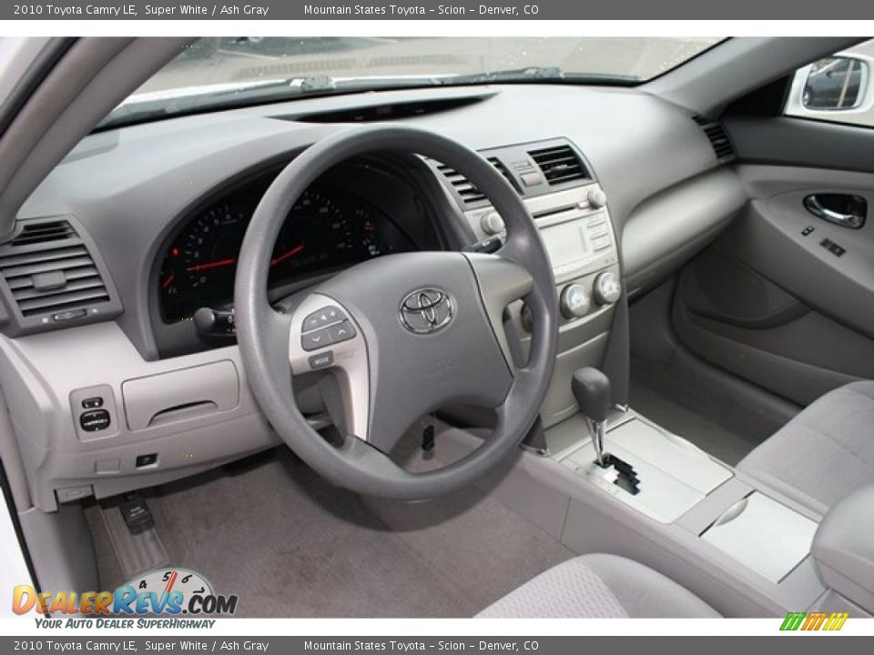 2010 Toyota Camry LE Super White / Ash Gray Photo #8