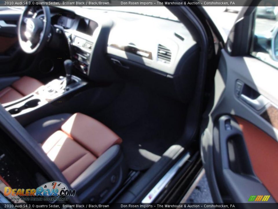 2010 Audi S4 3.0 quattro Sedan Brilliant Black / Black/Brown Photo #18