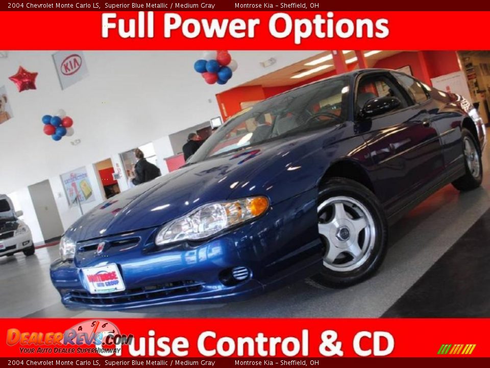 2004 Chevrolet Monte Carlo LS Superior Blue Metallic / Medium Gray Photo #1