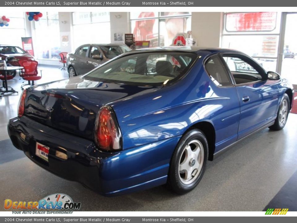 2004 Chevrolet Monte Carlo LS Superior Blue Metallic / Medium Gray Photo #4