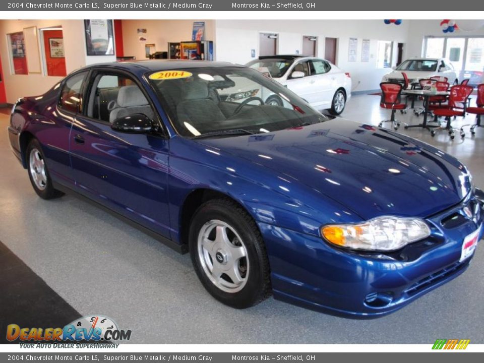 2004 Chevrolet Monte Carlo LS Superior Blue Metallic / Medium Gray Photo #5