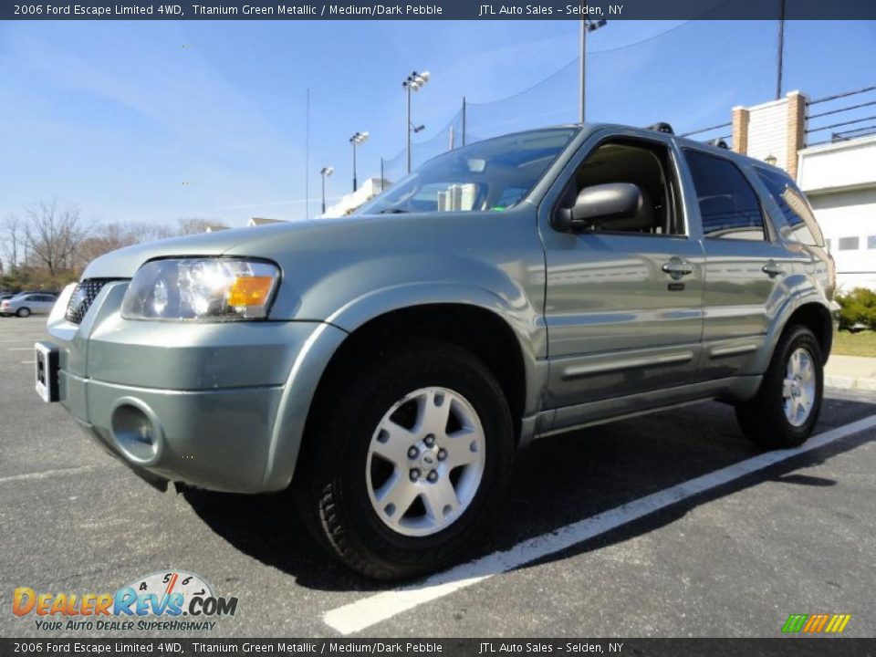 2006 Ford Escape Limited 4WD Titanium Green Metallic / Medium/Dark Pebble Photo #3