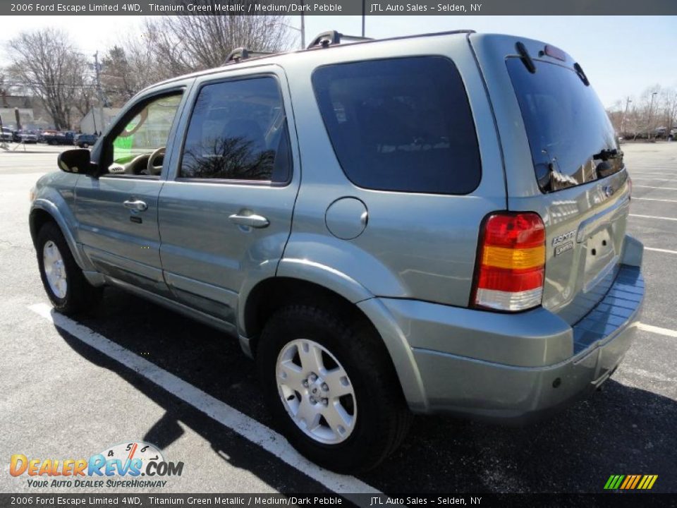 2006 Ford Escape Limited 4WD Titanium Green Metallic / Medium/Dark Pebble Photo #5