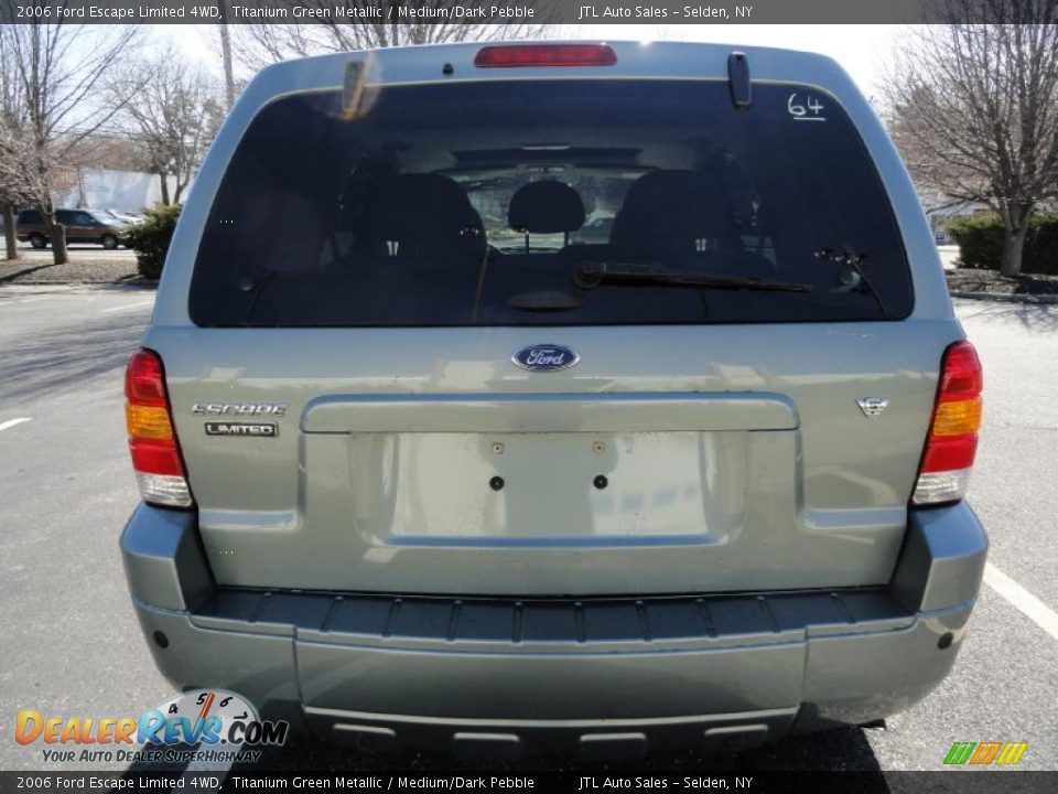 2006 Ford Escape Limited 4WD Titanium Green Metallic / Medium/Dark Pebble Photo #6