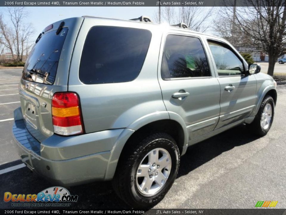 Titanium Green Metallic 2006 Ford Escape Limited 4WD Photo #7