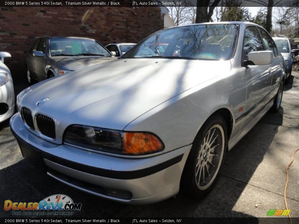 2000 BMW 5 Series 540i Sedan Titanium Silver Metallic / Black Photo #1