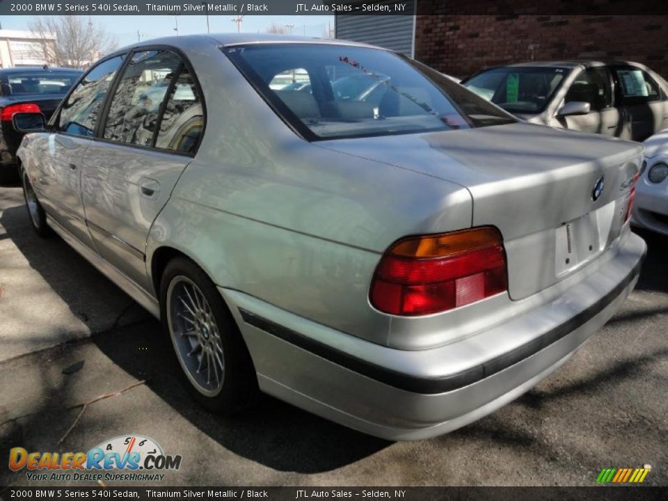 2000 BMW 5 Series 540i Sedan Titanium Silver Metallic / Black Photo #3