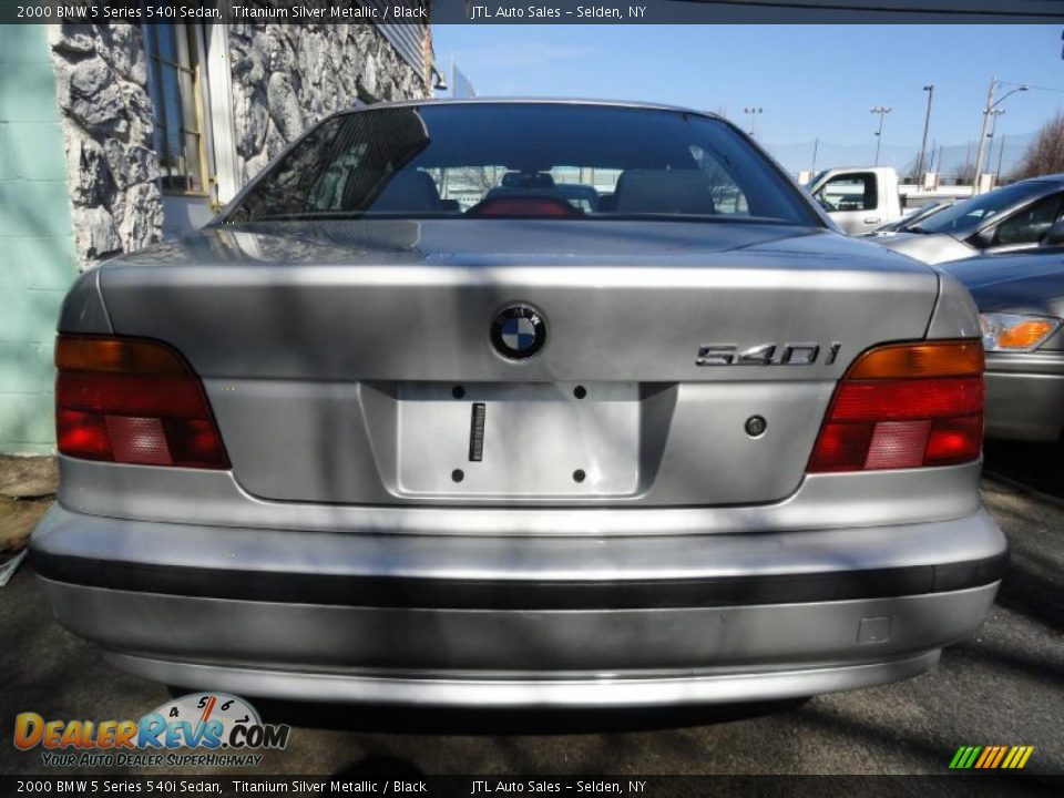 2000 BMW 5 Series 540i Sedan Titanium Silver Metallic / Black Photo #4