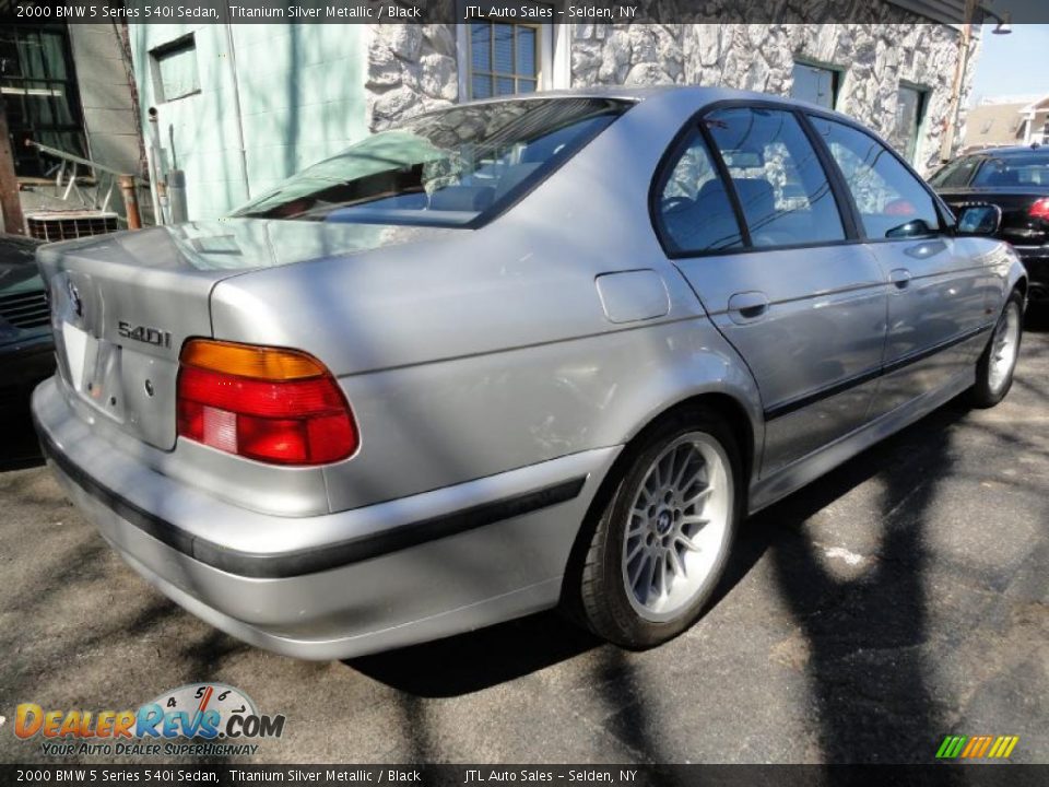 2000 BMW 5 Series 540i Sedan Titanium Silver Metallic / Black Photo #5