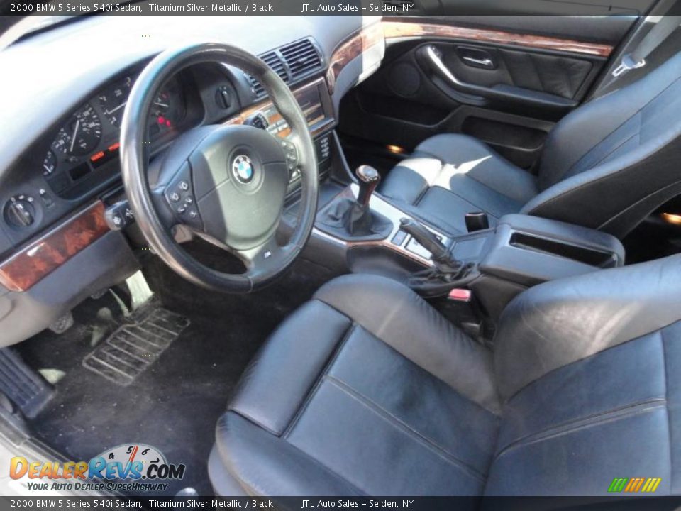 Black Interior - 2000 BMW 5 Series 540i Sedan Photo #10