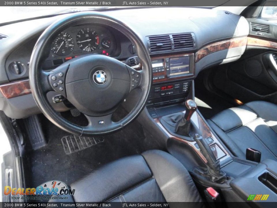 Black Interior - 2000 BMW 5 Series 540i Sedan Photo #11