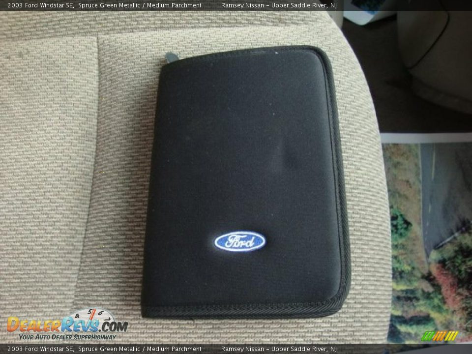 2003 Ford Windstar SE Spruce Green Metallic / Medium Parchment Photo #28