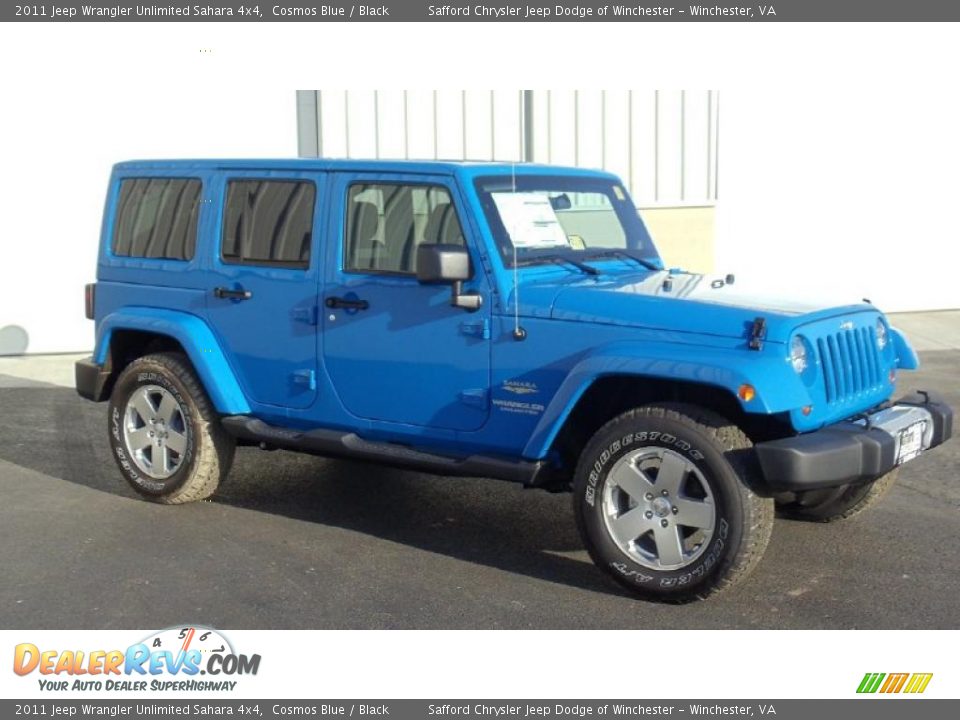Cosmos Blue 2011 Jeep Wrangler Unlimited Sahara 4x4 Photo #3
